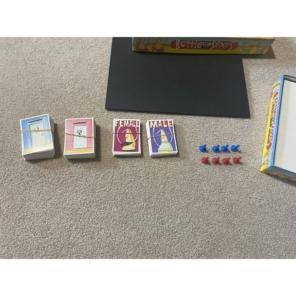 Battle of the Sexes Board Game 1997 University Games Incomplete